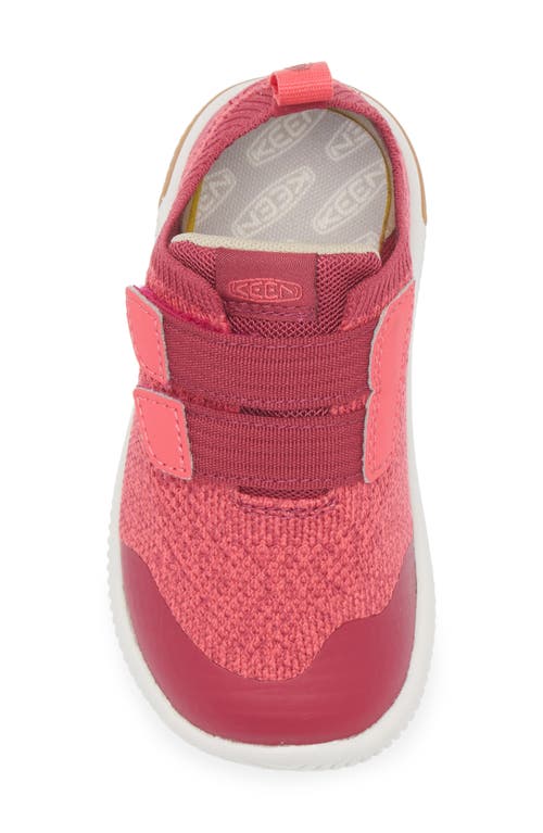 Keen Kids' Knx Knit Sneaker In Beaujolais/raspberry