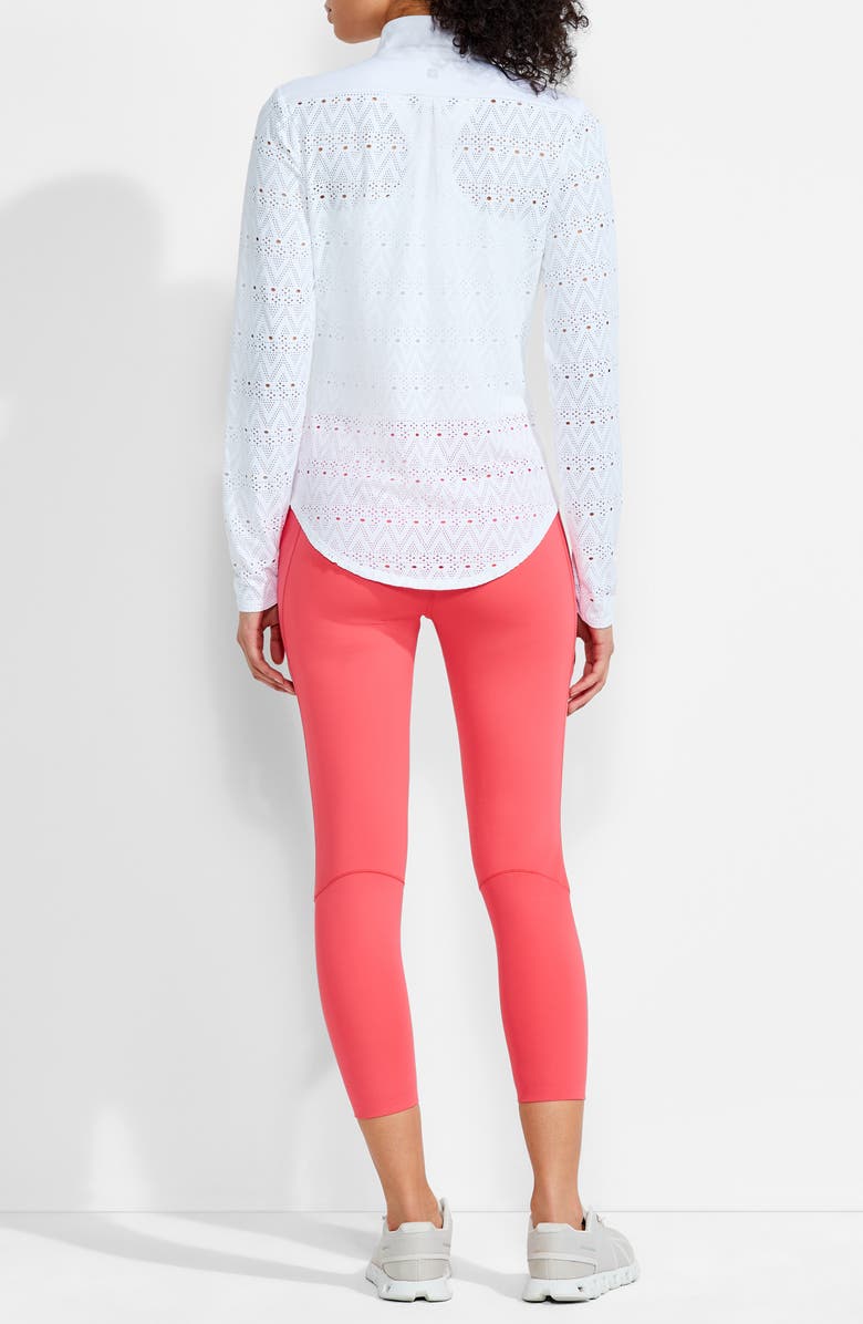 NIC+ZOE Active FlowFit Embroidered Lace Jacket, Alternate, color, 