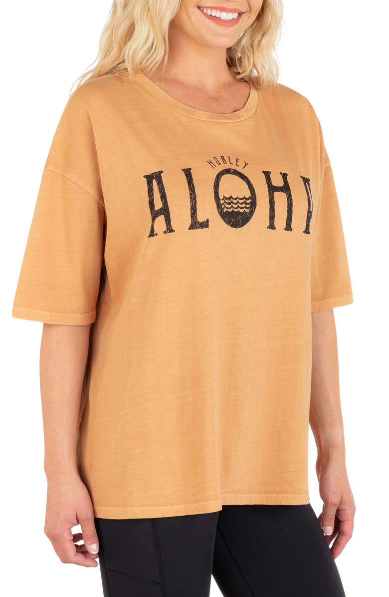 Hurley Aloha Boyfriend Graphic Tee, Alternate, color, 