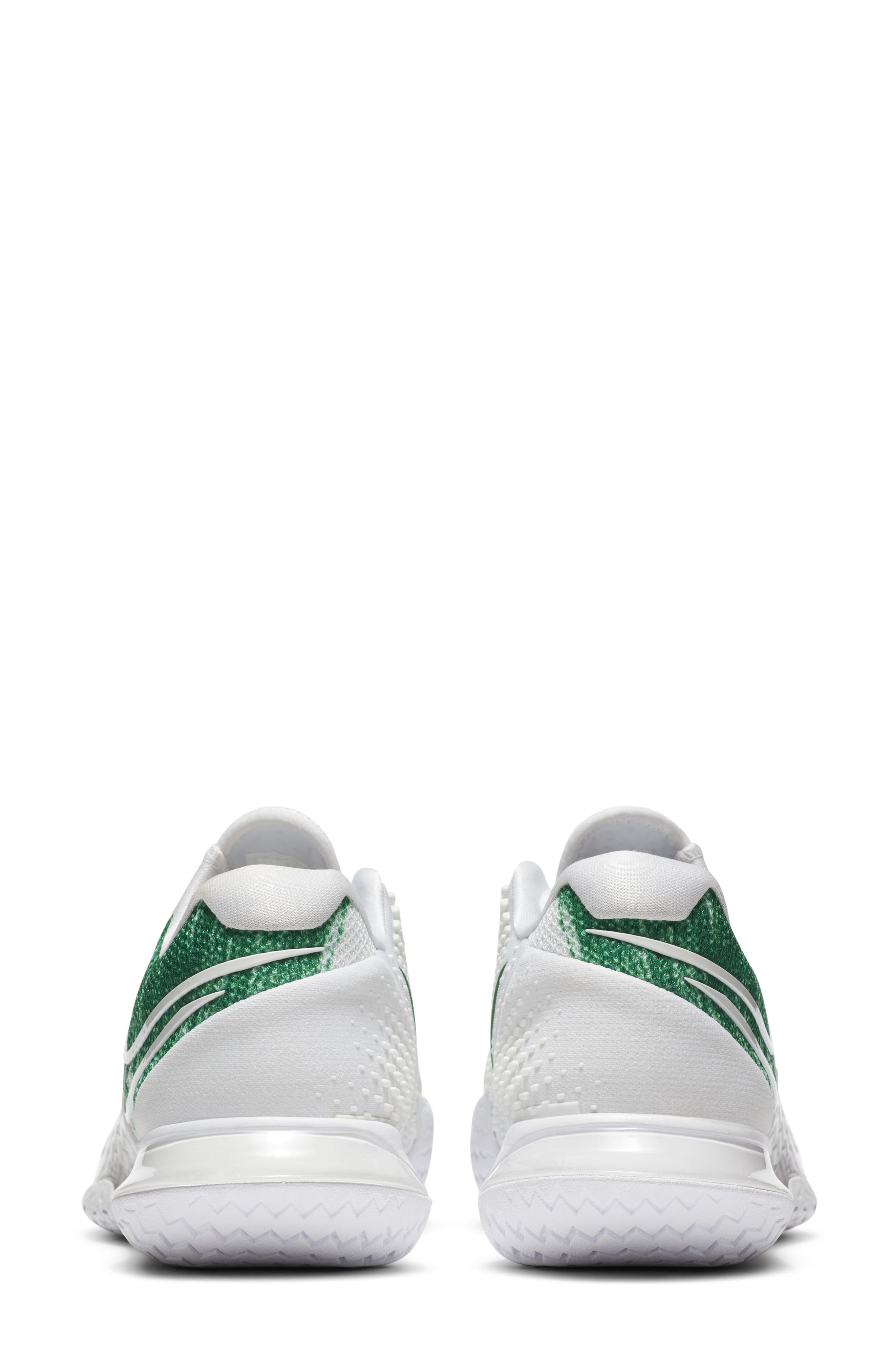 NikeCourt Air Zoom Vapor Cage 4 Tennis Shoe, Alternate, color, WHITE/CLOVER/WHITE