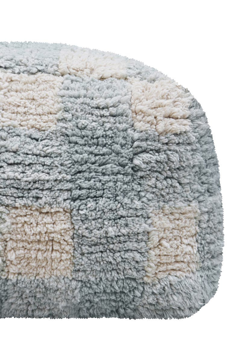 Lorena Canals Vichy Pouf, Alternate, color, Blue Sage