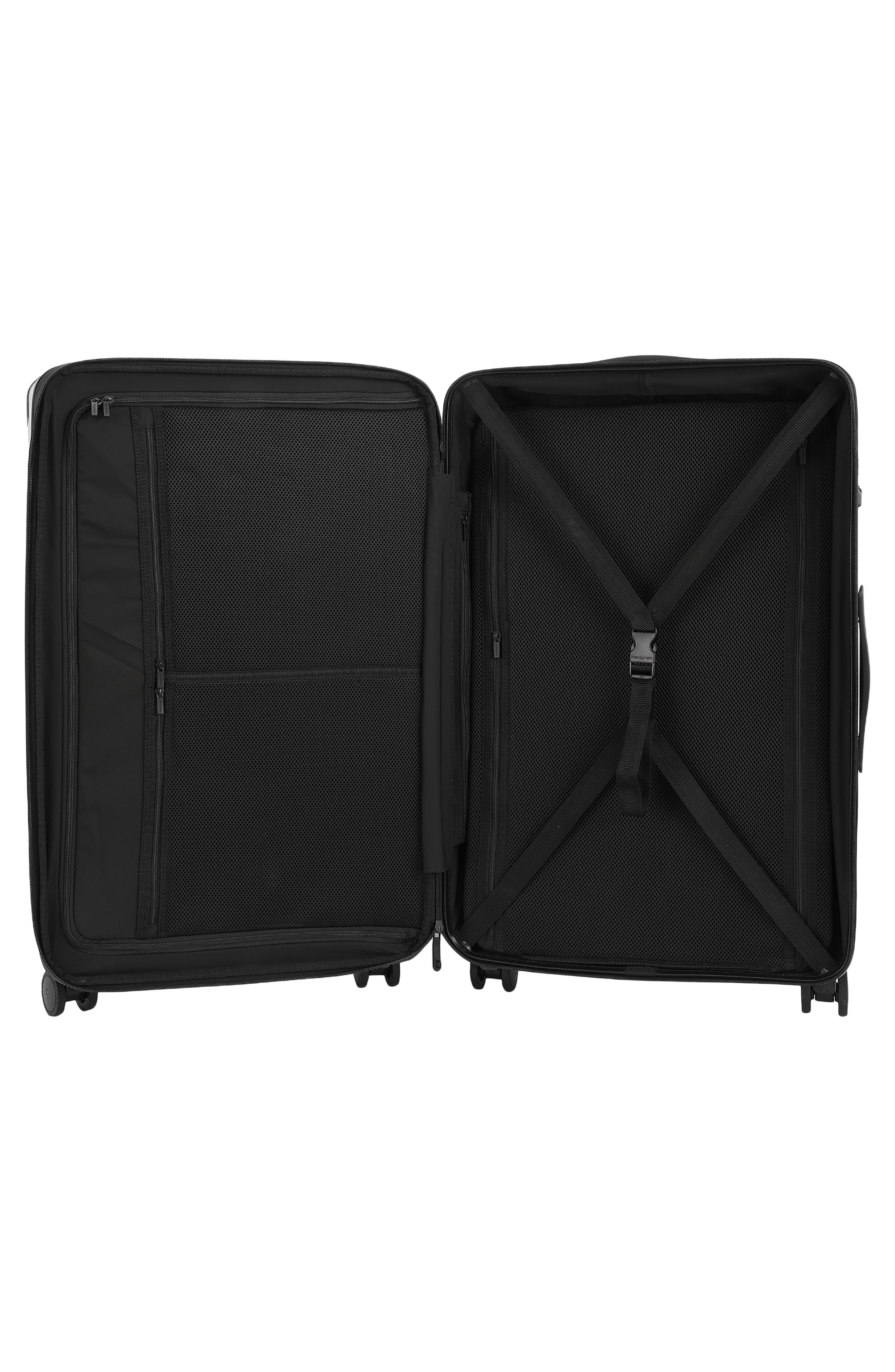Hedgren Nostos Glossy Large Spinner Suitcase, Alternate, color, Nocturne