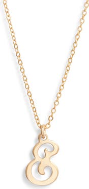 Set & Stones Gianna Initial Pendant Necklace