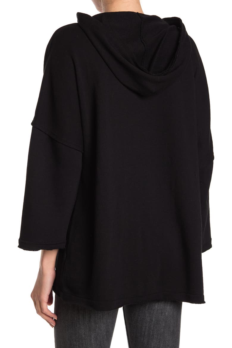 Easy Terry Hoodie, Alternate, color, BLACK