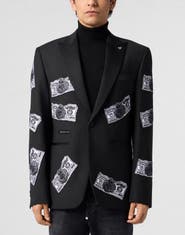PHILIPP PLEIN Blazer Plein Dollars Strass Men
