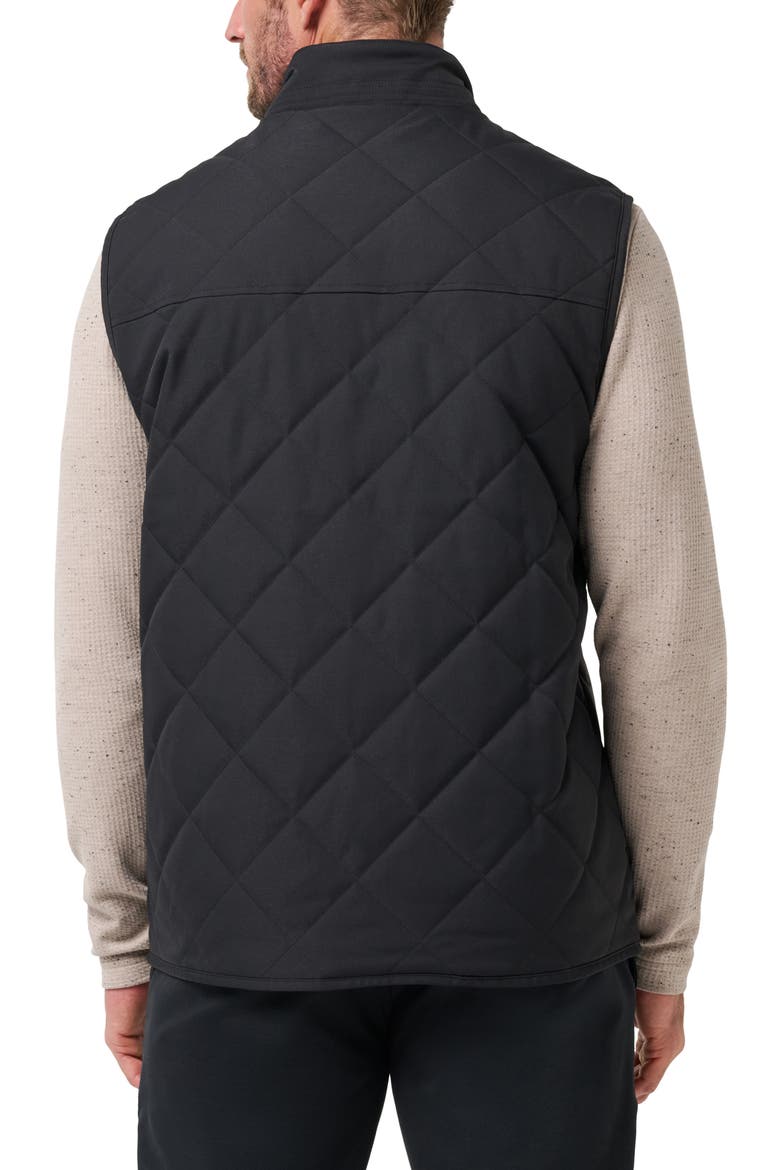 Highlander Quilted Vest, Alternate, color, BLACK