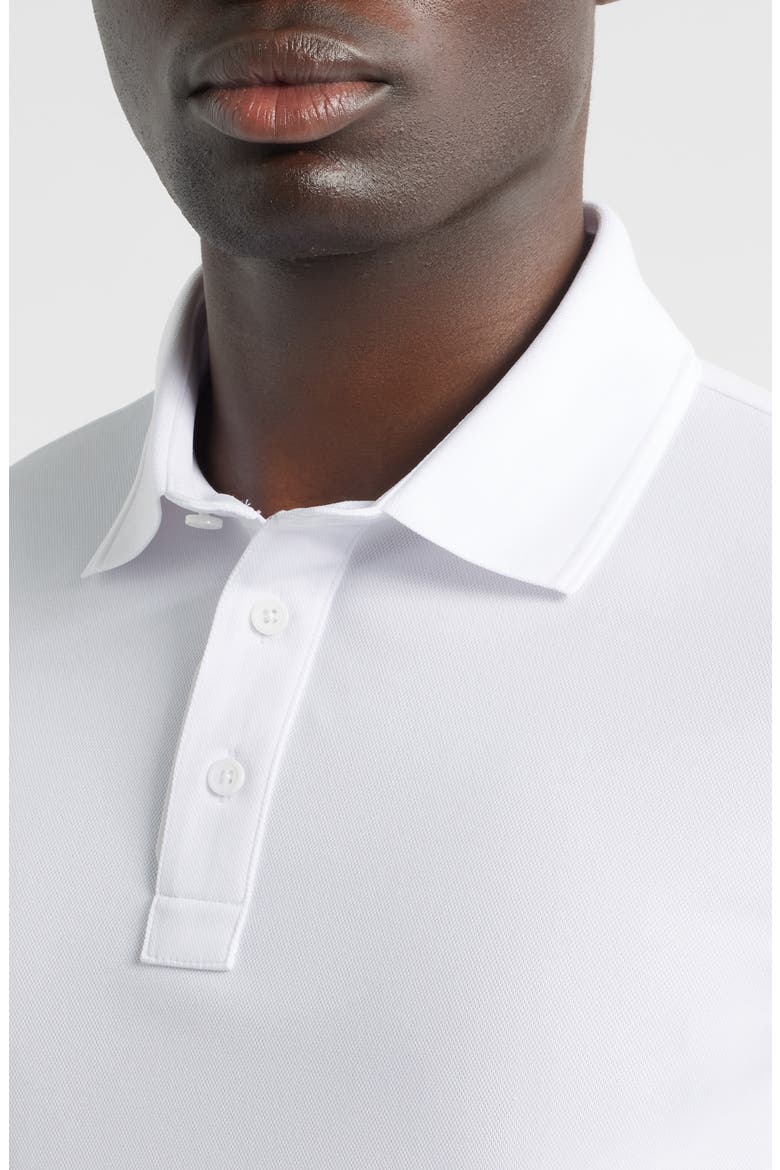 Essential Performance Piqué Golf Polo, Alternate, color, SNOW