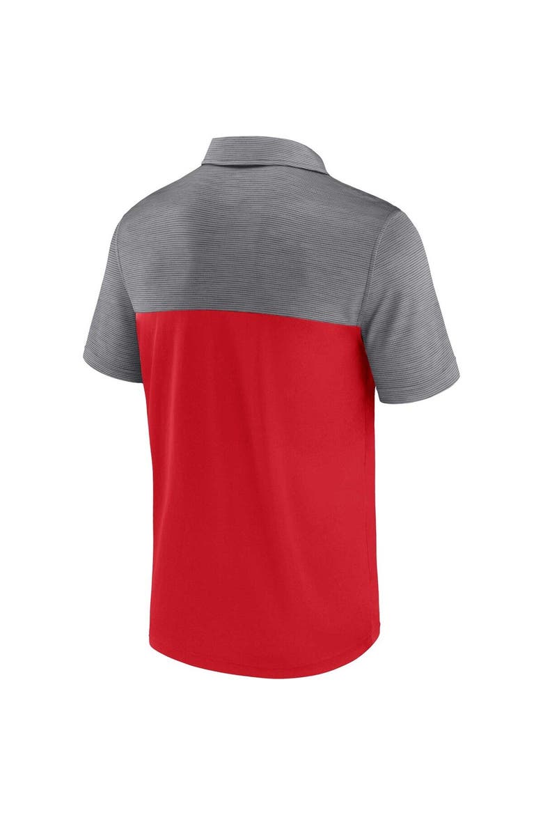 Men's Fanatics Branded Red/Gray Wisconsin Badgers Polo, Alternate, color, Red