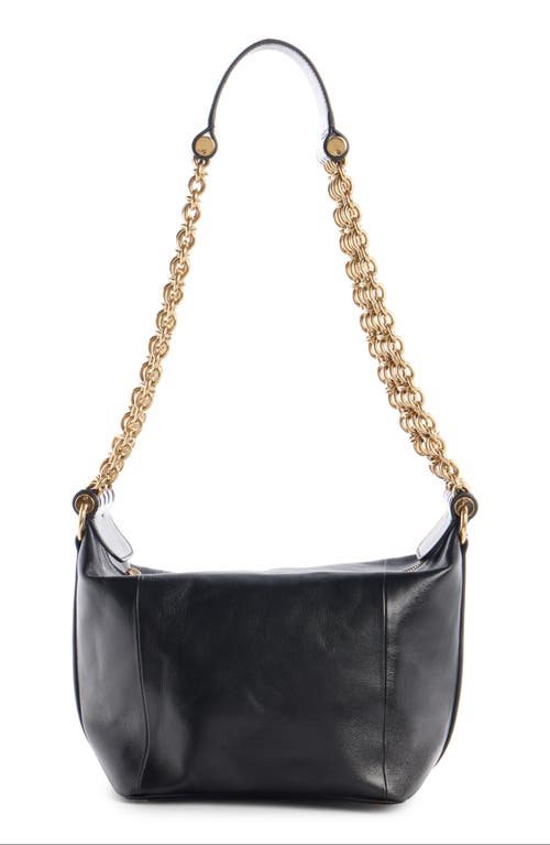Chloé Sac Porté Épaule Camera Chain En Cuir Brillant Femme Noir Taille Onesize 100% Bubalus Bubalis, Farme In 001 Black