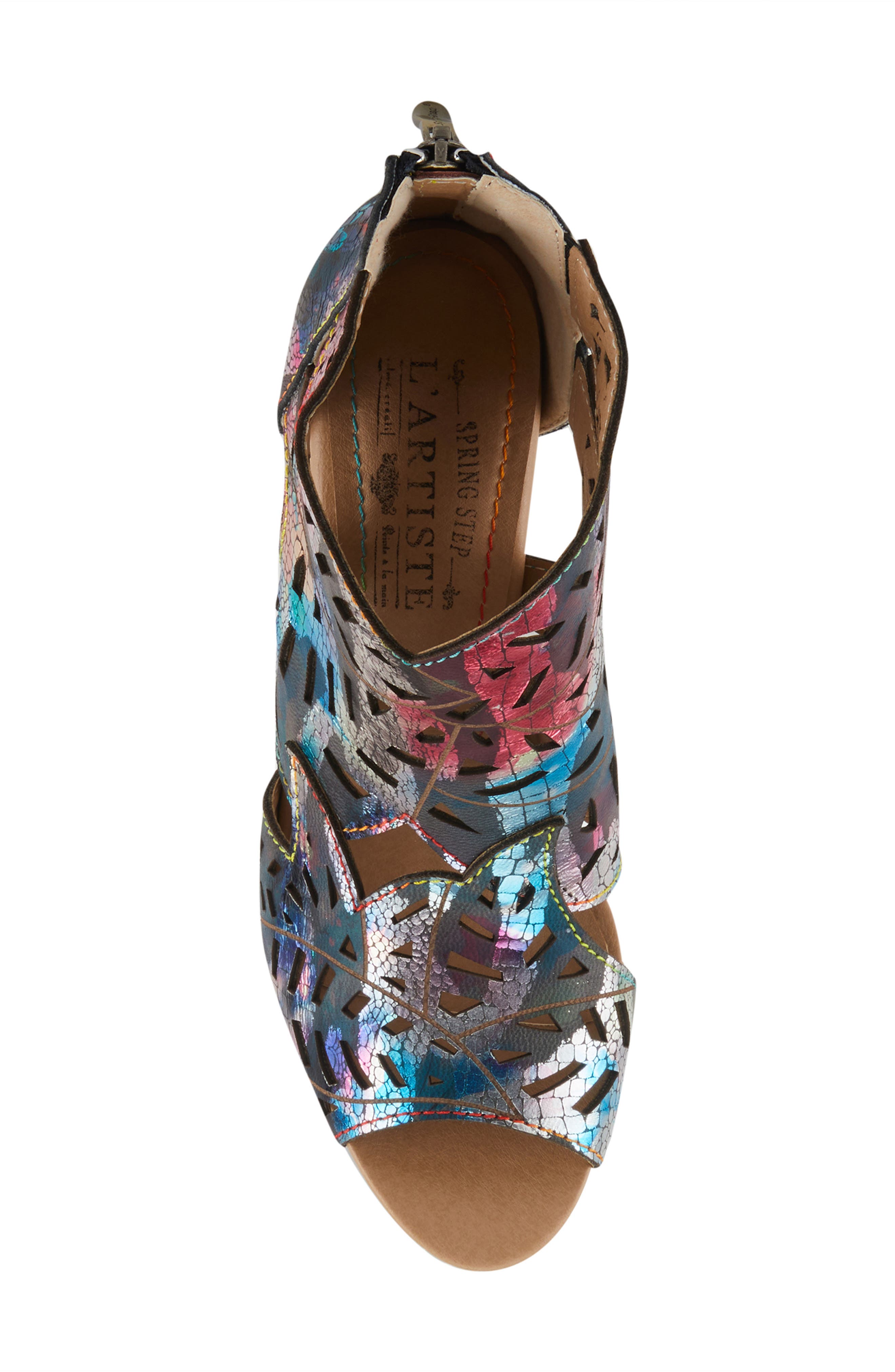 L
Artiste by Spring Step Amora Sandal, Alternate, color, Fuchsia Multi Metallic