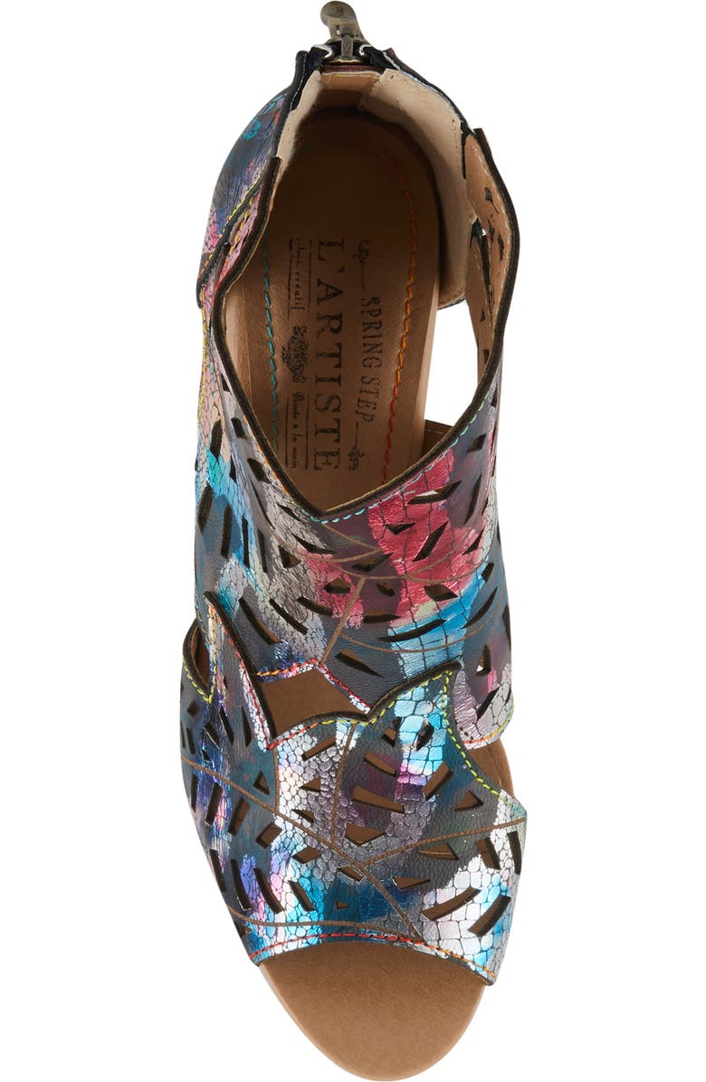 L'Artiste by Spring Step Amora Sandal, Alternate, color, Fuchsia Multi Metallic