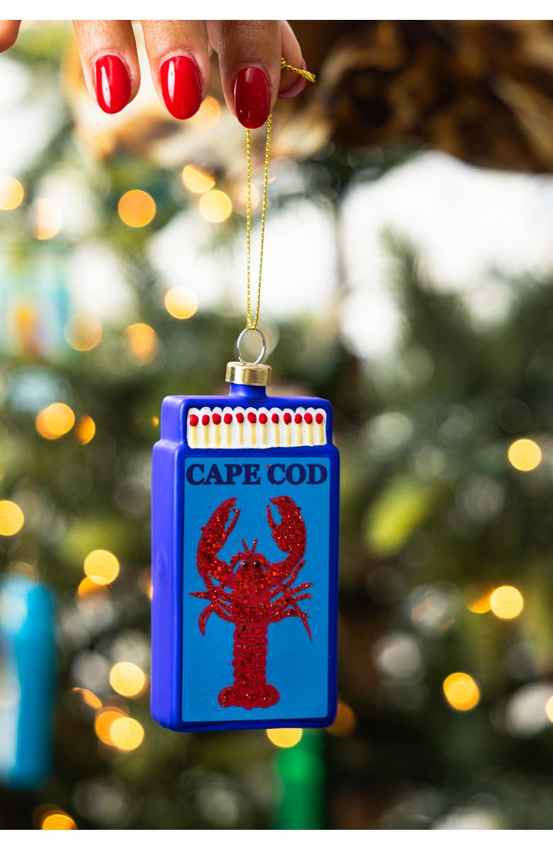 Furbish Matchbook Ornament - Cape Cod, Alternate, color, Blue