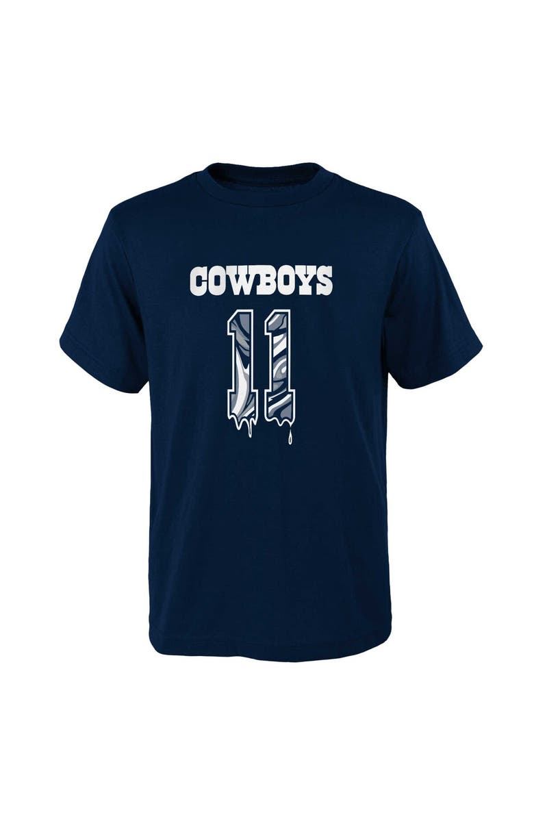 Outerstuff Youth Micah Parsons Navy Dallas Cowboys Mainliner Drip Player Name & Number T-Shirt, Alternate, color, 