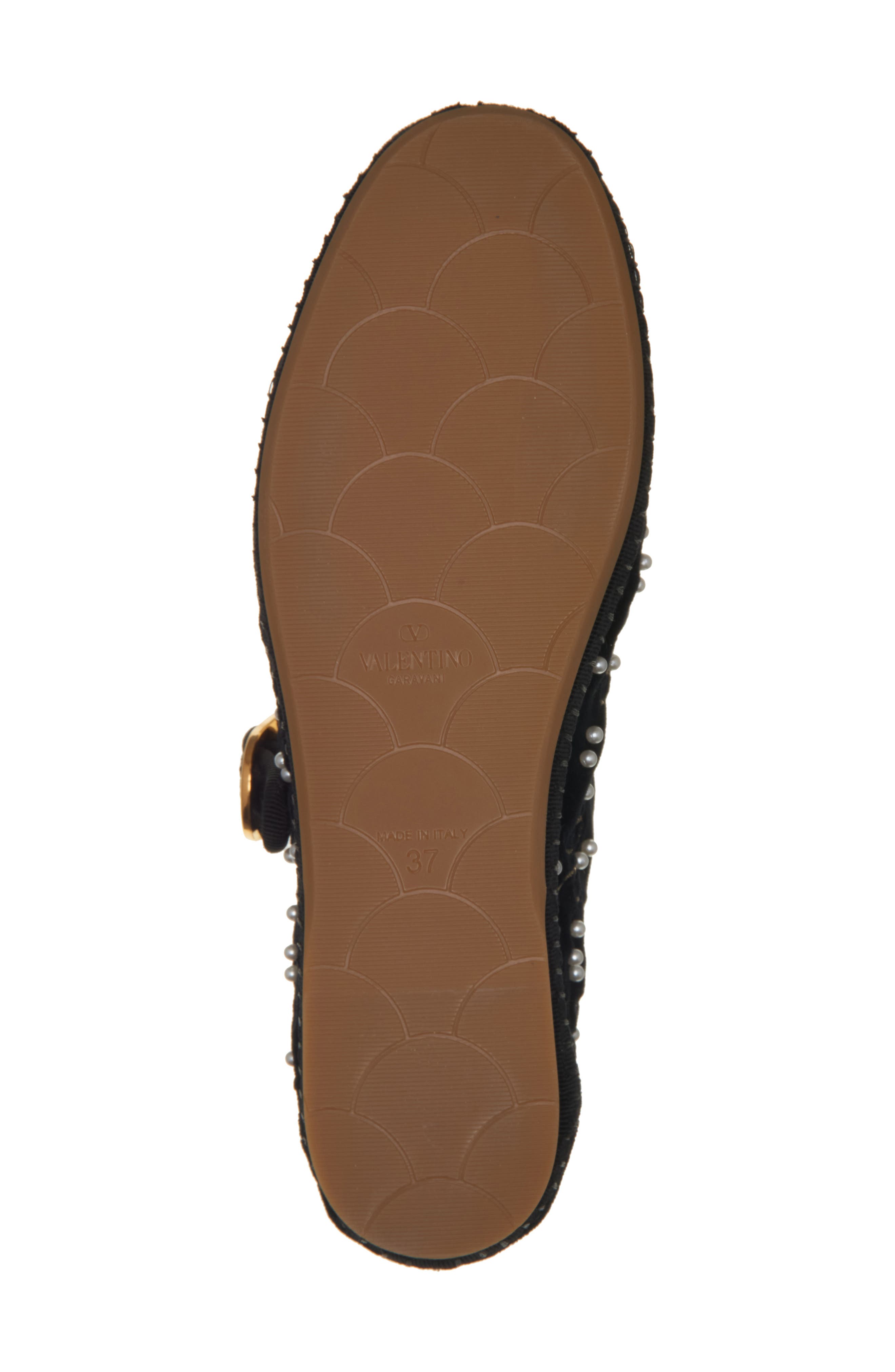 Valentino Garavani Embellished Mary Jane Flat, Alternate, color, 