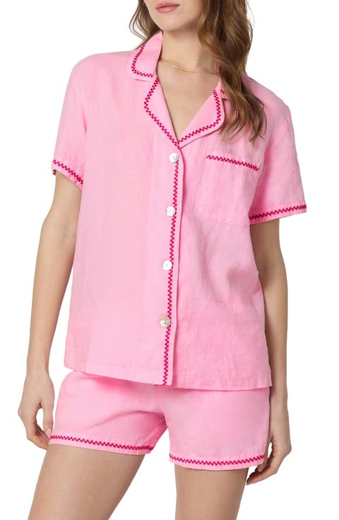 Linen Short Pajamas (Regular & Plus)