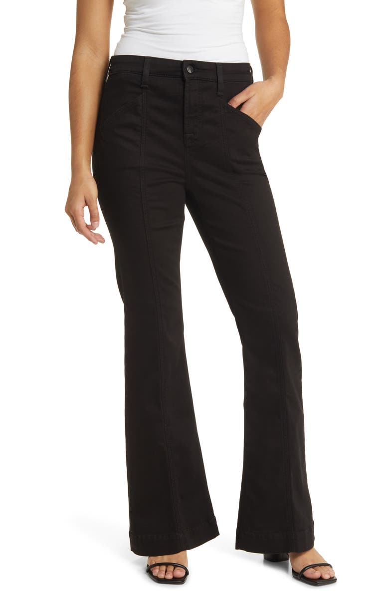 JEN7 by 7 For All Mankind Center Seam High Waist Wide Leg Trouser Jeans, Main, color, 