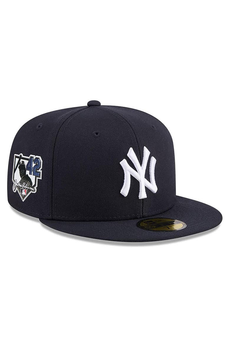 Men's New Era Navy New York Yankees 2026 Jackie Robinson Day 59FIFTY Fitted Hat, Main, color, Navy