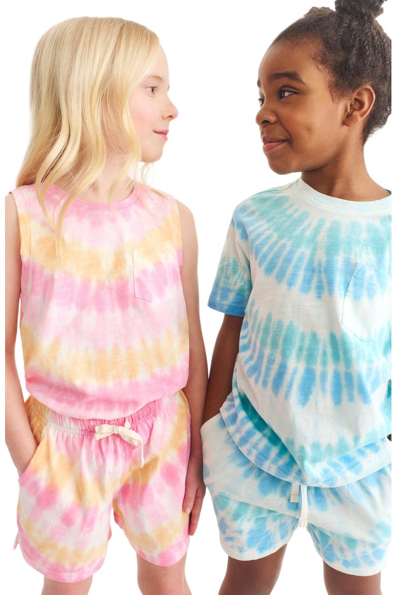 Kids Park Short In Tie Dye, Alternate, color, Cool Sunburst Tie Dye
