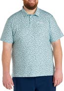 Columbia Big & Tall PFG Super Slack Tide Marine Printed Polo Shirt
