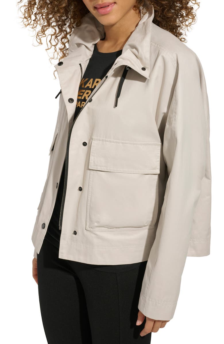 KARL LAGERFELD PARIS Oversize Jacket, Alternate, color, Sand