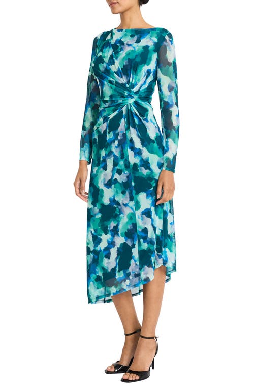 Maggy London Asymmetric Long Sleeve Dress