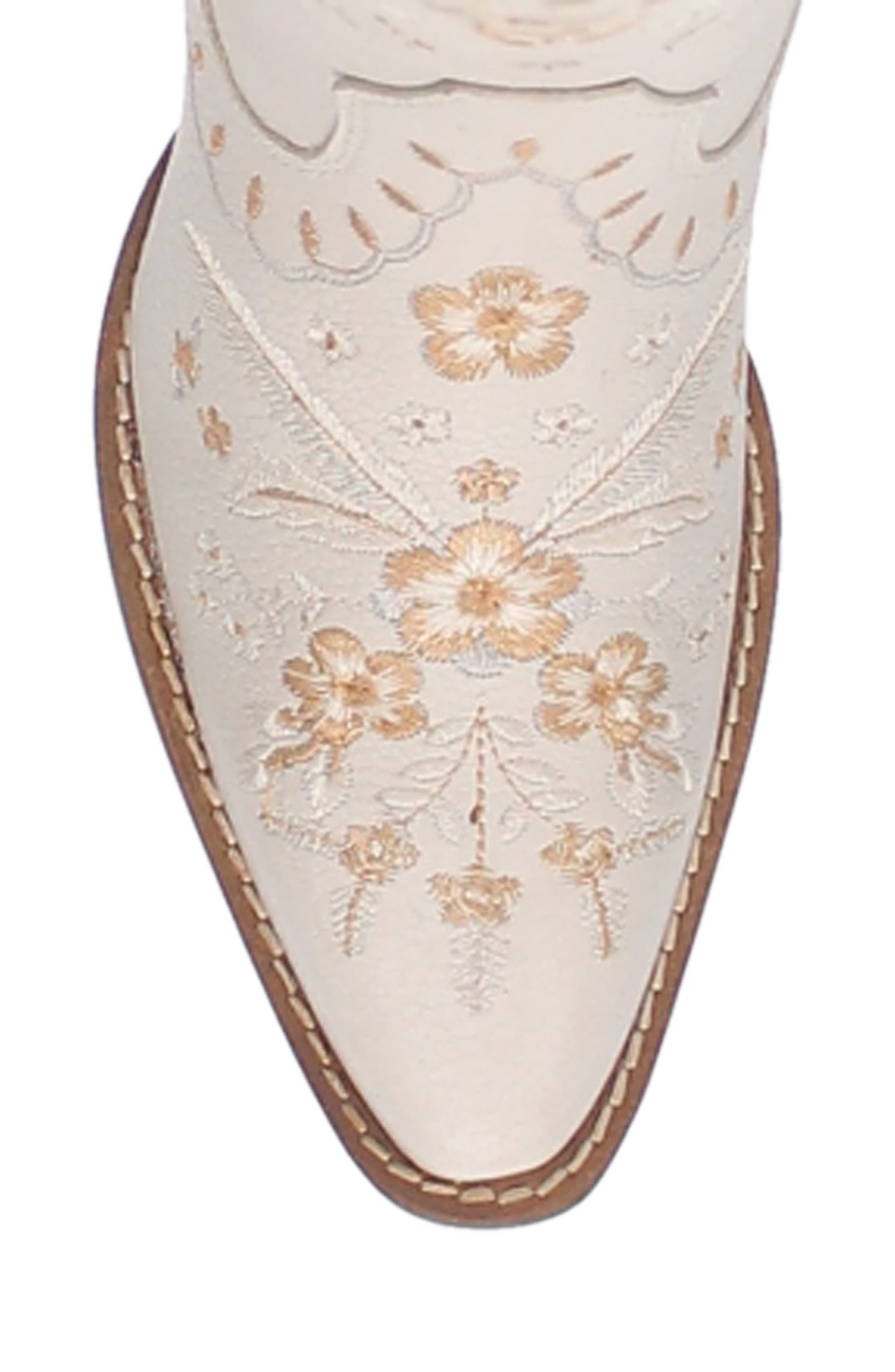 Dingo Full Bloom Western Boot, Alternate, color, White