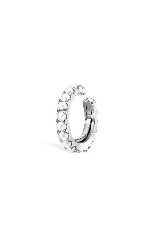 Maria Tash Freshwater Pearl Single Eternity Ear Cuff In Gold