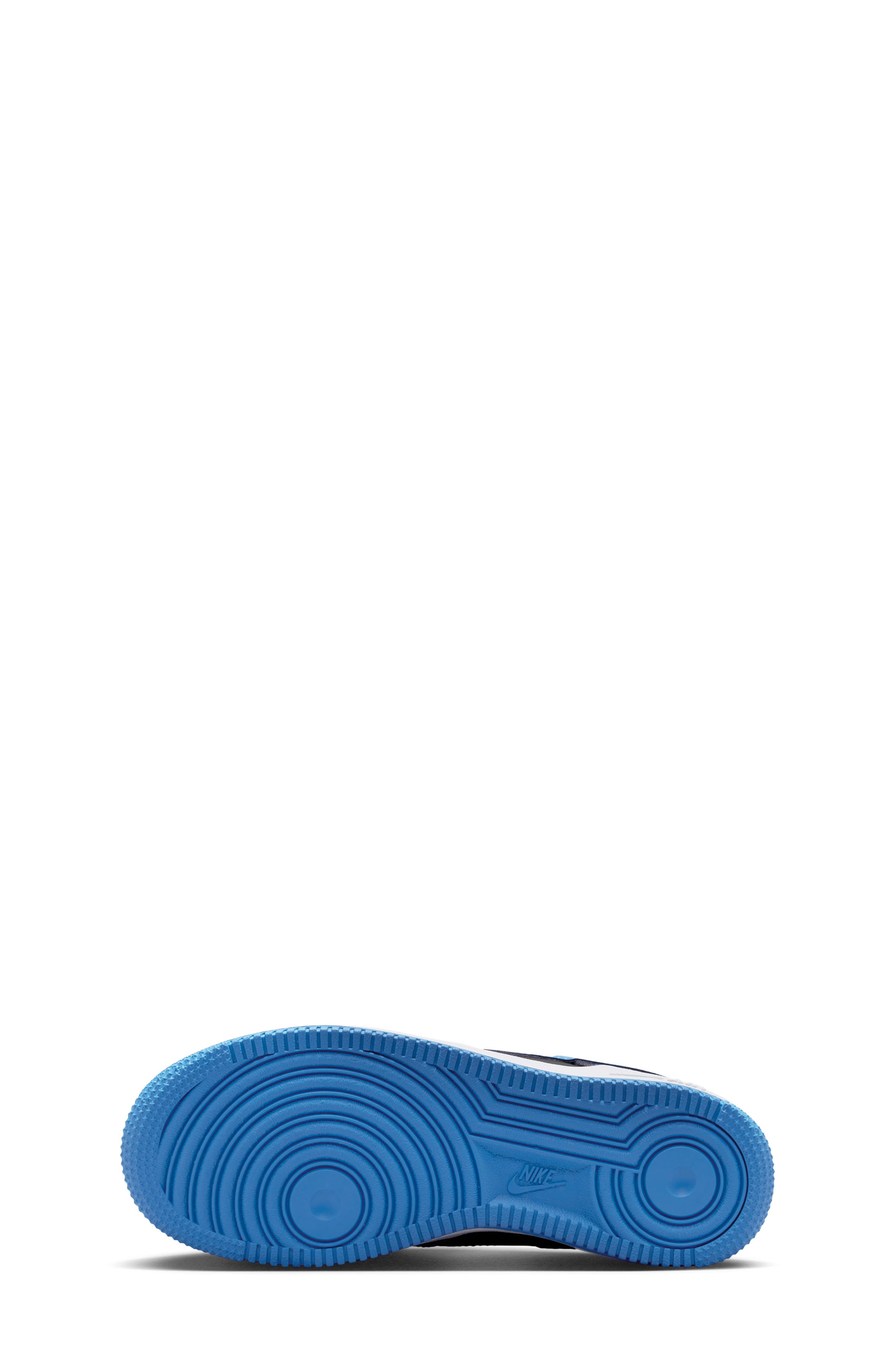 Nike Kids' Air Force 1 Sneaker, Alternate, color, Black/ Court Blue/ White