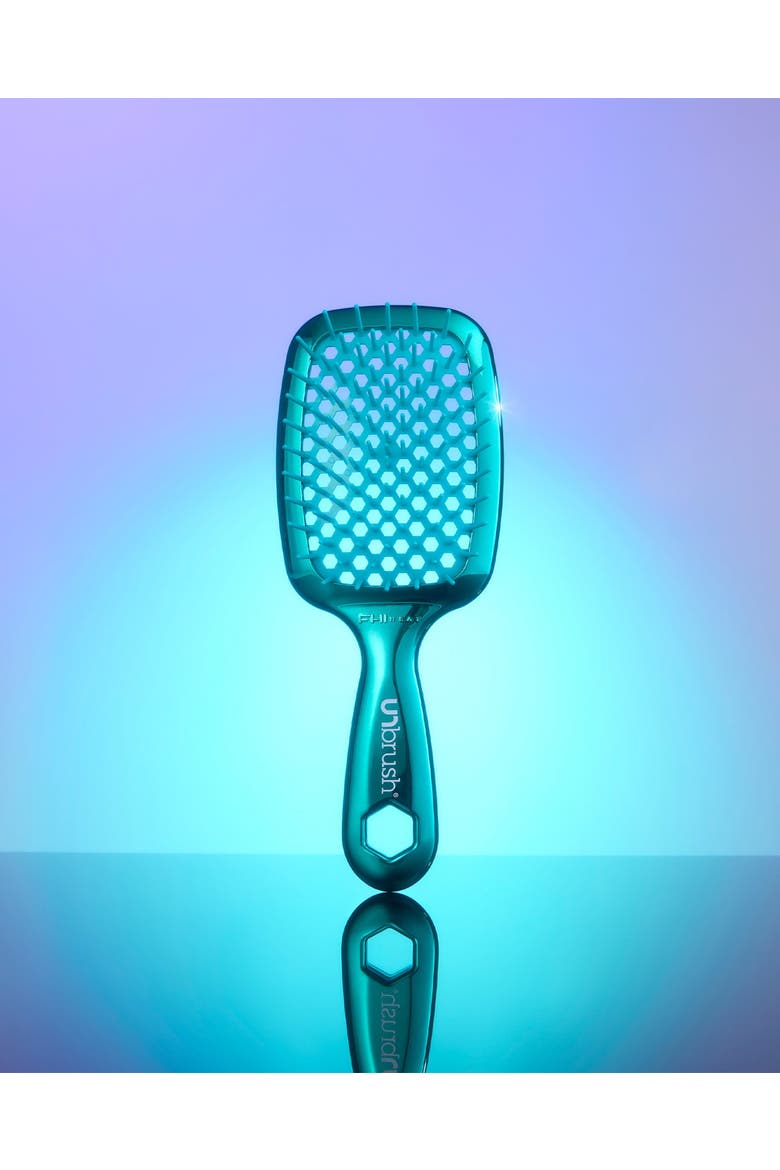 Detangling Brush, Alternate, color, Teal Aurora Borealis