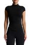 Smooth Mock Neck Crop Top