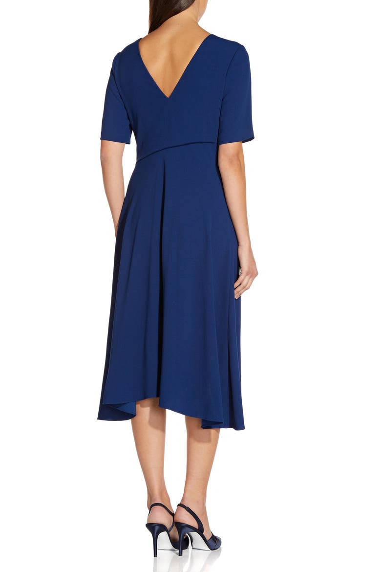 Asymmetrical Hem A-Line Dress, Alternate, color, NAVY
