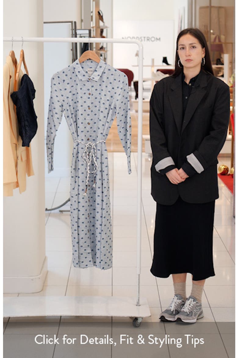 Liana Clip Dot Midi Shirtdress video