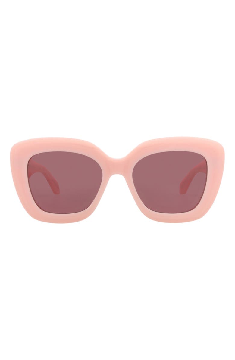 Alaïa 53mm Square Sunglasses, Main, color, Pink Pink Violet