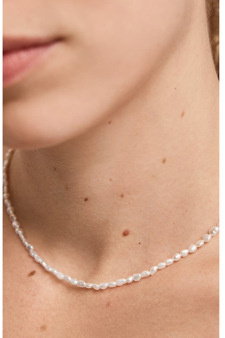 Capri Keshi Pearl Necklace, Alternate, color, 18K GOLD VERMEIL / PEARL