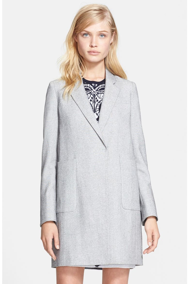'Vivian' Oversized Boyfriend Coat, Main, color, HEATHER GREY