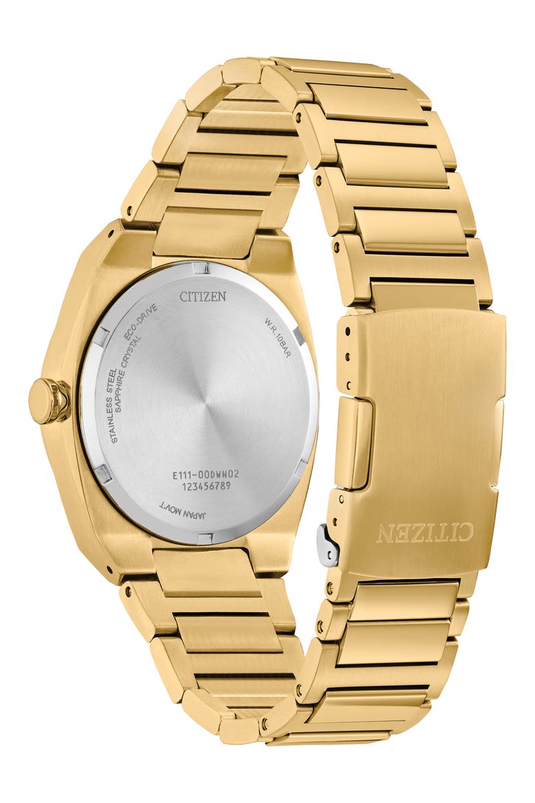 Sport Luxury Integrated Bracelet Watch, 40mm, Alternate, color, BLUE/ GOLD-TONE