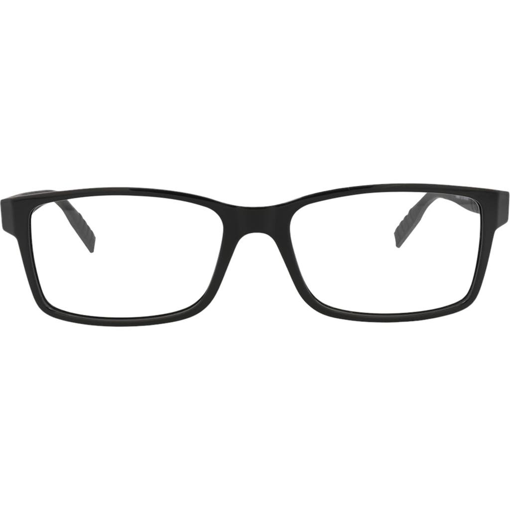 Montblanc 56mm Rectangular Optical Glasses In Black