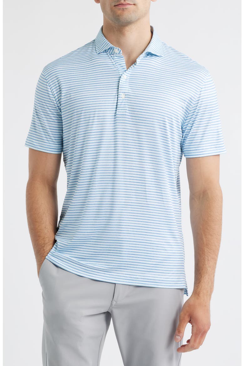 Warwick Stripe PREP-FORMANCE Polo, Main, color, TIDE