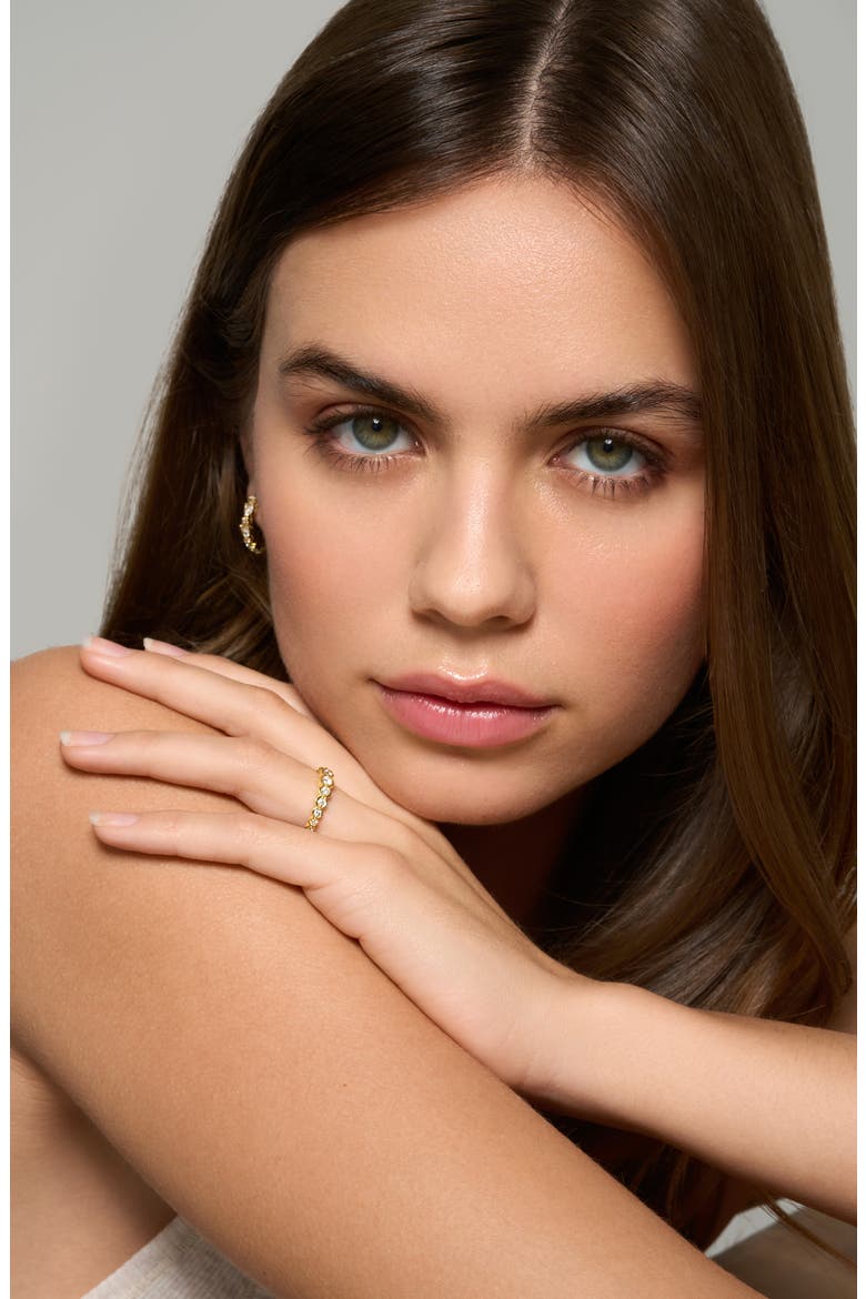 Florentine Diamond Stacking Ring (Nordstrom Exclusive), Alternate, color, 18K YELLOW GOLD