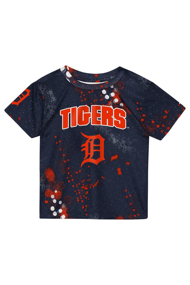 Preschool Outerstuff  Navy Detroit Tigers Pinch Hitter Infielder T-Shirt & Shorts Set, Alternate, color, Navy
