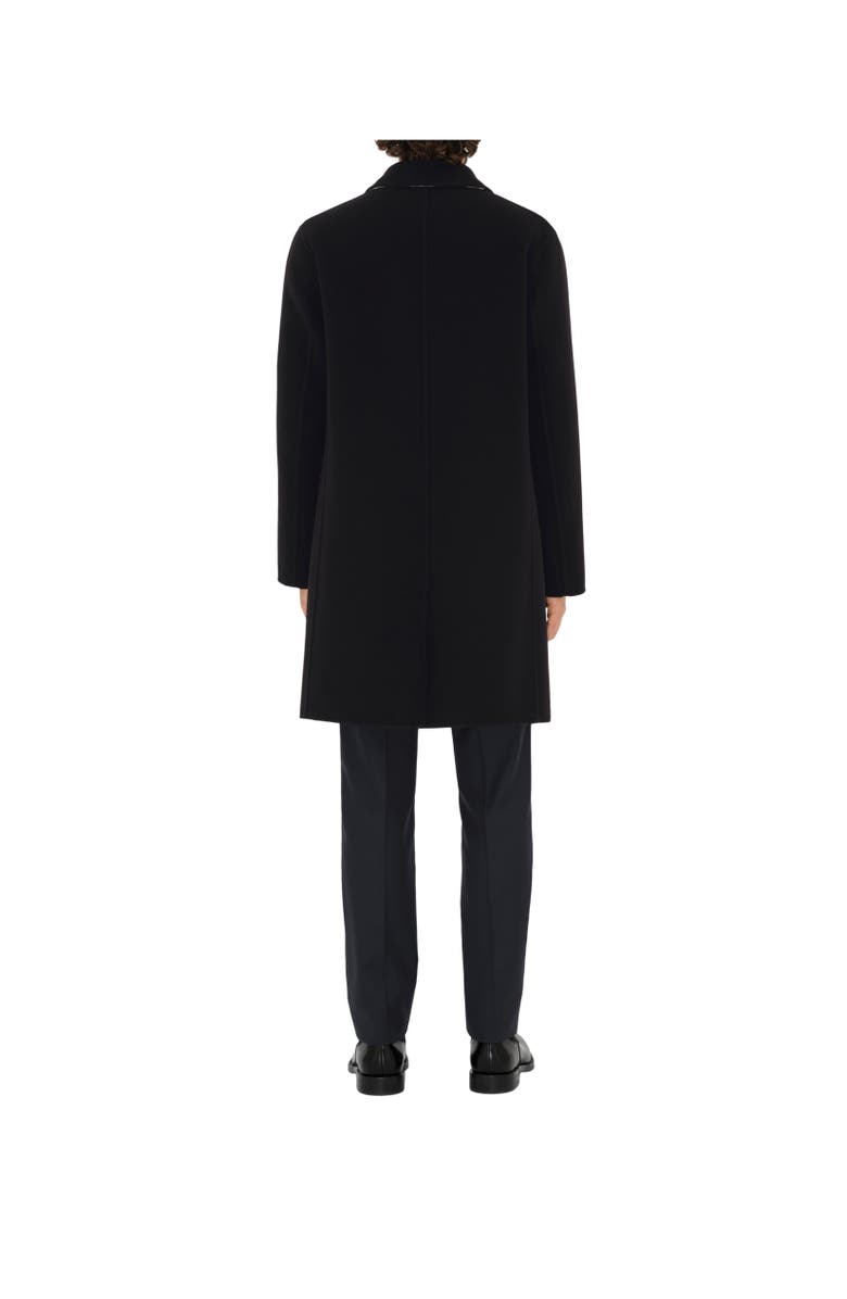 Burberry Mid-length Wool Car Coat, Alternate, color, Black/Snug