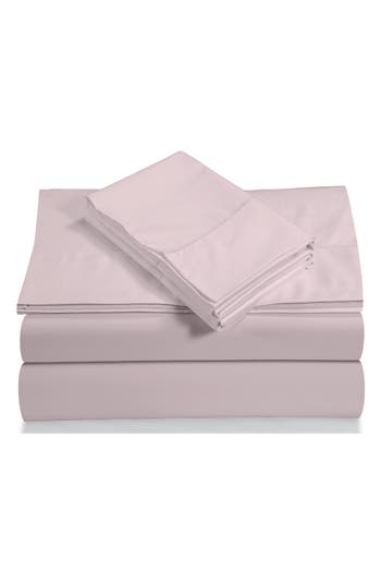 Azores Home 800 Thread Count Cotton Percale Sheet Set In Neutral