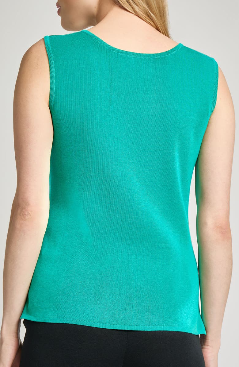 Ming Wang Scoop Neck Sweater Tank, Alternate, color, Emerald Awe