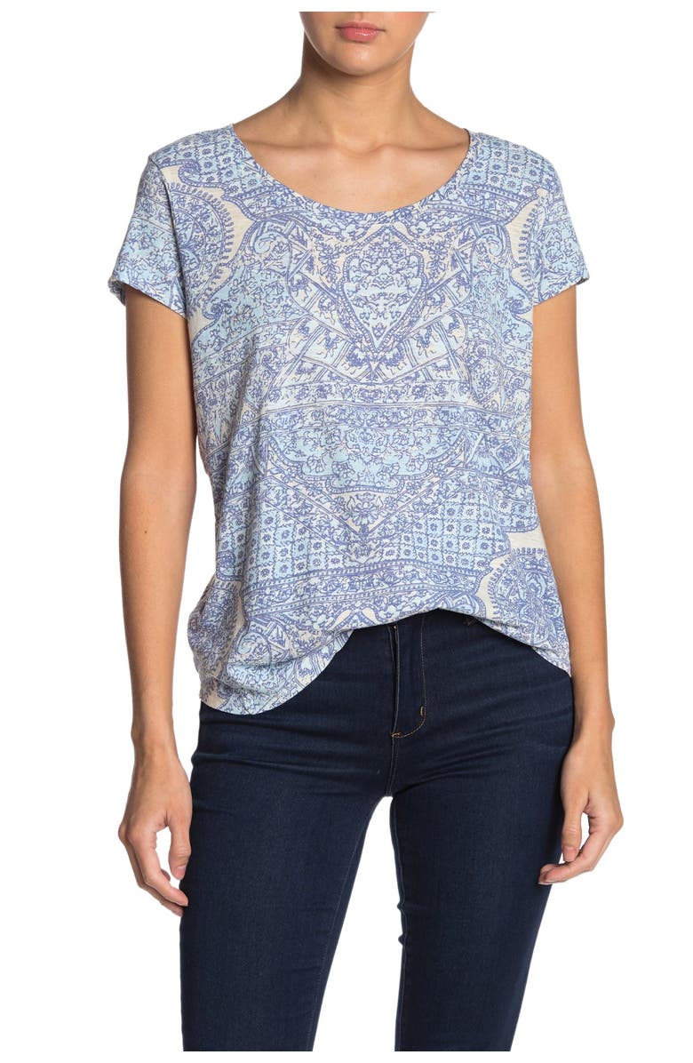 Lucky Brand Tile Printed T-Shirt, Main, color,