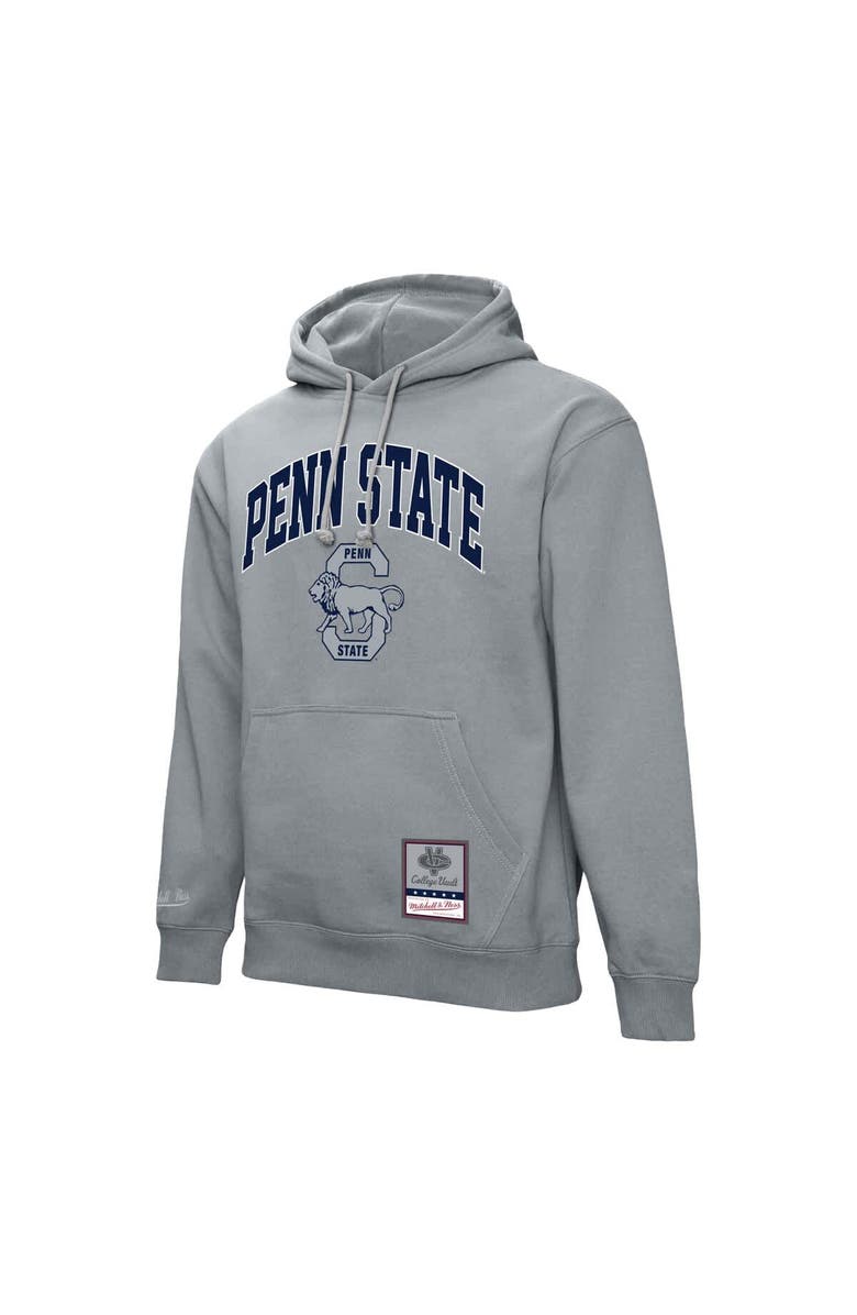 Mitchell & Ness Men's Mitchell & Ness Heather Gray Penn State Nittany Lions Classic Arch Pullover Hoodie, Alternate, color, Heather Gray