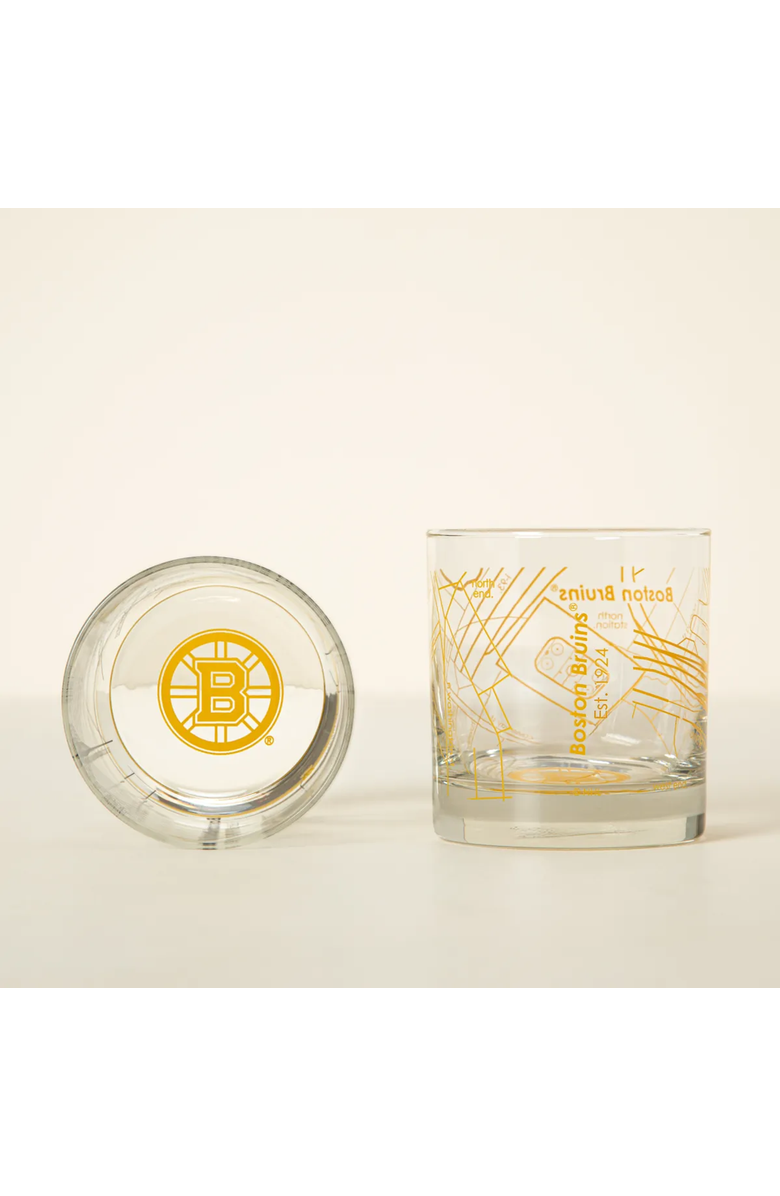 Uncommon Goods NHL Arena Map Glasses - Set of 2, Alternate, color, Boston Bruins