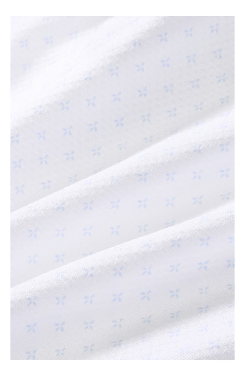 Mizzen+Main Halyard Trim Fit Micropattern Short Sleeve Button-Up Shirt, Alternate, color, White Petal Hatch