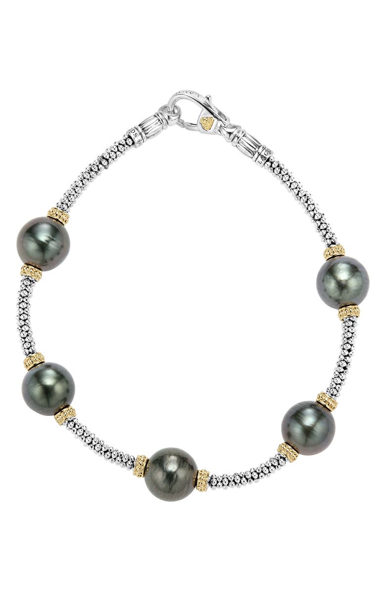 LAGOS Luna Pearl Rope Bracelet, Alternate, color, 