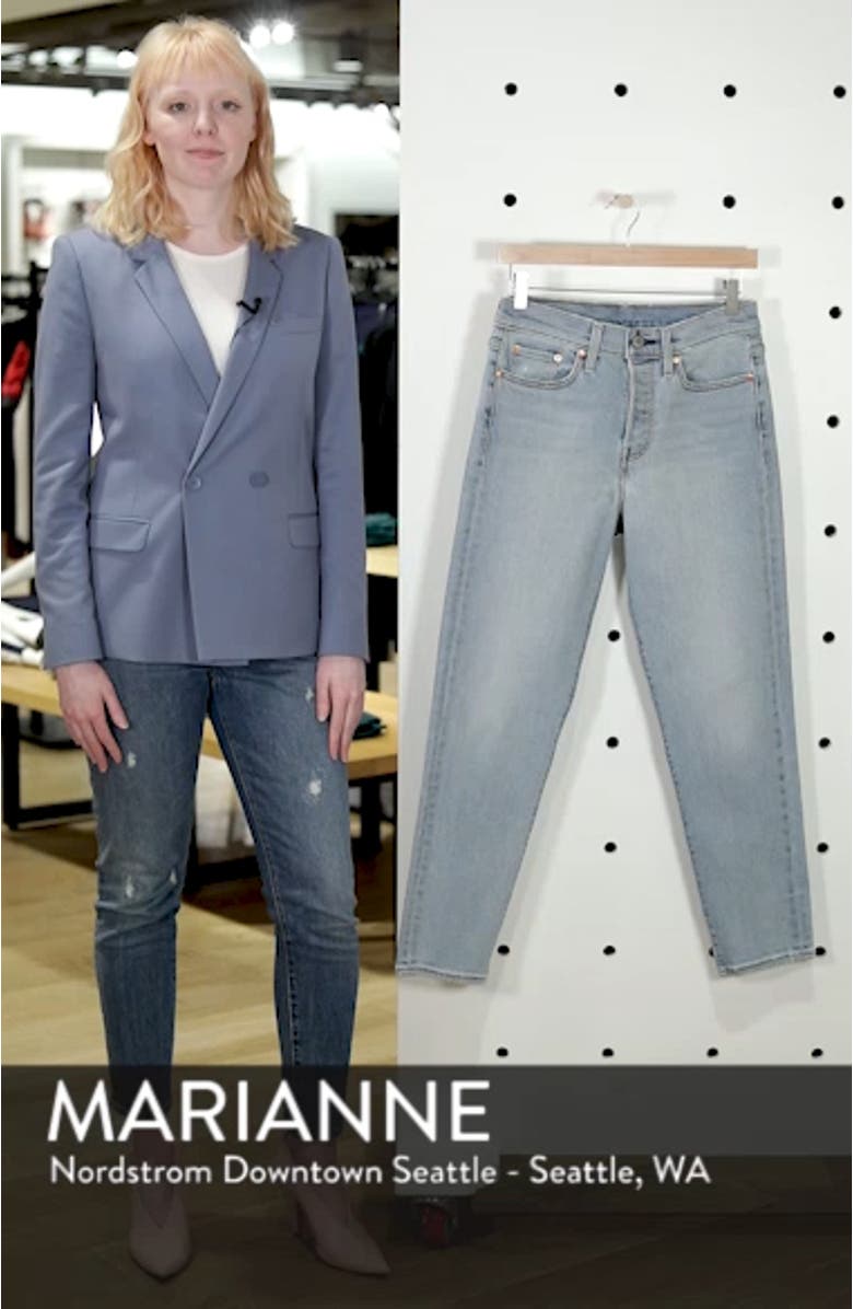 Wedgie Icon Fit High Waist Crop Jeans, sales video thumbnail