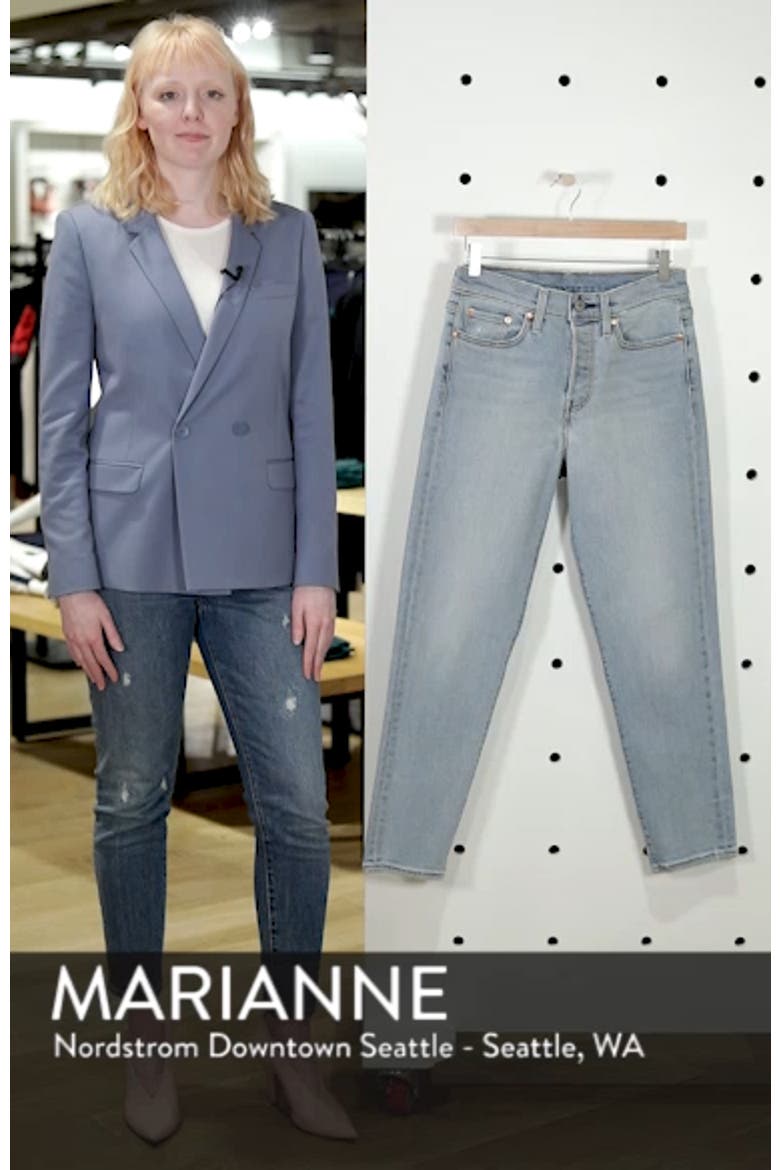 Levi's® Wedgie Icon Fit High Waist Crop Jeans video